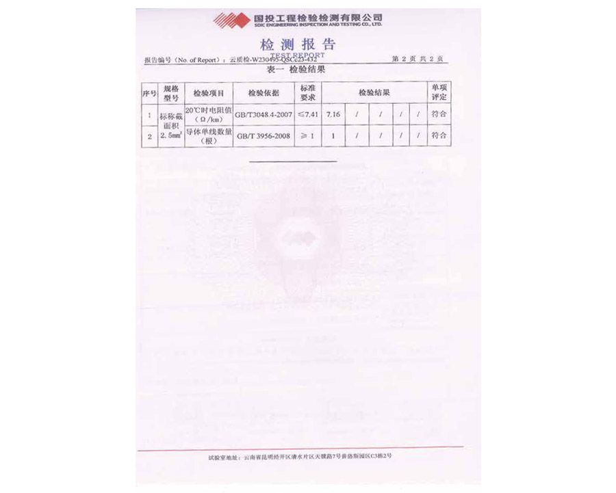 檢測報告